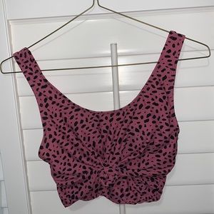Vintage style swim top